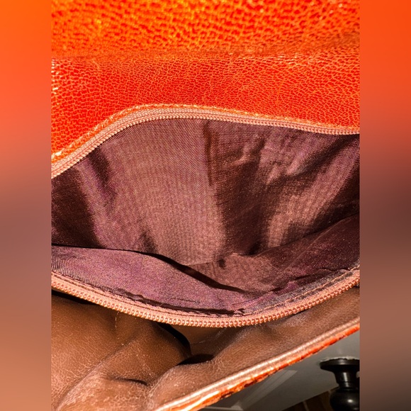 ALNI Spanish Artisan Python Shoulder Bag - Rare Gold Metal Frame Detail - Picture 12 of 15